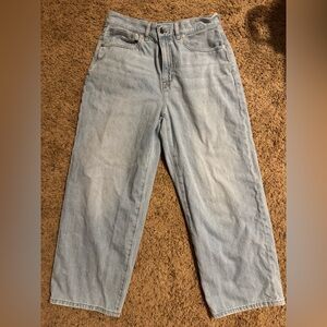 Madewell The Perfect Vintage Wide Leg Crop Jeans – Size 29 – Light Wash